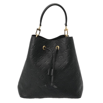 ルイ ヴィトン モノグラムアンプラント ネオノエ MM　 ノワール M45256 レザー レディース バッグ 【中古】【bag】