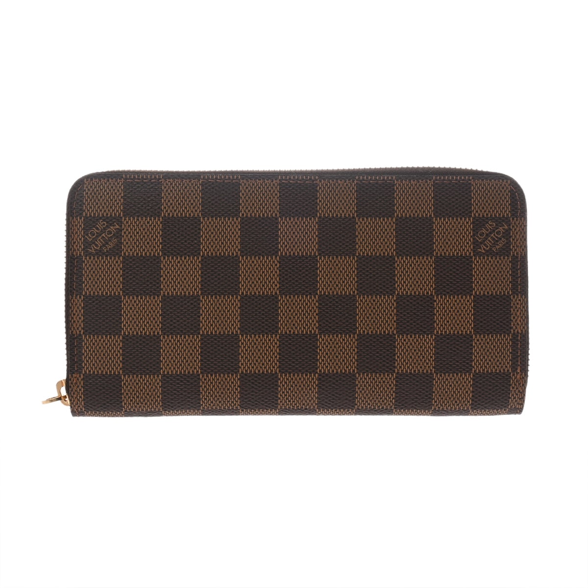 ルイ ヴィトン ダミエ ジッピーウォレット ブラウン N41661 ダミエキャンバス ユニセックス 財布 【中古】【purse】