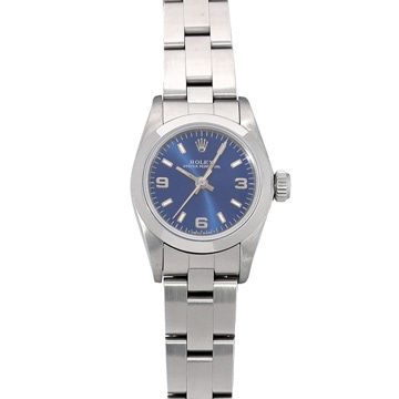 ロレックス オイスターパーペチュアル 67180 ブルー レディース 時計 【中古】【wristwatch】