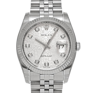 ロレックス デイトジャスト 116234G シルバーコンピュータ/ダイヤモンド メンズ 時計 【中古】【wristwatch】