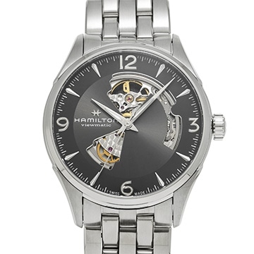 ハミルトン ジャズマスター オープンハート H32705181 グレー メンズ 時計 【中古】【wristwatch】