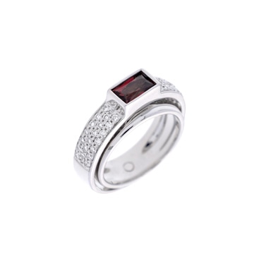 ピアジェ ポセションリング #52 シルバー K18ホワイトゴールド WG レディース ジュエリー 【中古】【jewelry】