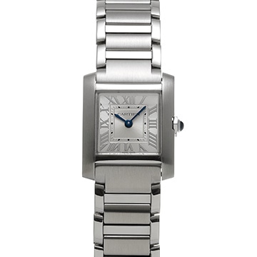 カルティエ タンクフランセーズ SM　 WSTA0065 シルバー レディース 時計 【中古】【wristwatch】
