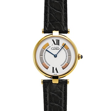 カルティエ マスト ヴァンドーム ヴェルメイユ トリニティ W1006454 ホワイト レディース 時計 【中古】【wristwatch】