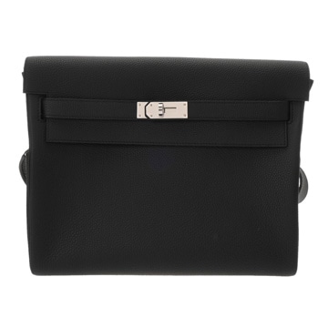 エルメス ケリー メッセンジャー GM ブラック トゴ ユニセックス バッグ 【新品】【bag】