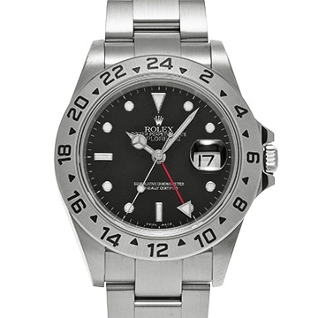 ロレックス エクスプローラーII 16570 ブラック メンズ 時計 【中古】【wristwatch】