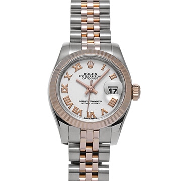 ロレックス デイトジャスト 179171 ホワイト レディース 時計 【中古】【wristwatch】