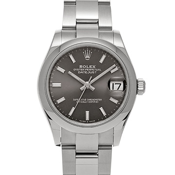 ロレックス デイトジャスト 31 278240 ダークグレー ユニセックス 時計 【中古】【wristwatch】