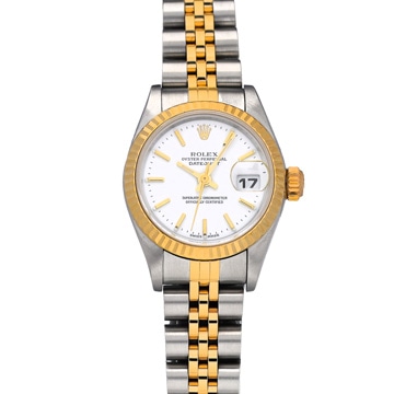 ロレックス デイトジャスト 79173 ホワイト レディース 時計 【中古】【wristwatch】