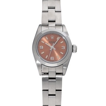 ロレックス オイスターパーペチュアル 67180 ピンク レディース 時計 【中古】【wristwatch】