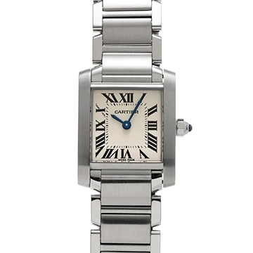 カルティエ タンクフランセーズ SM　 W51008Q3 シルバー レディース 時計 【中古】【wristwatch】