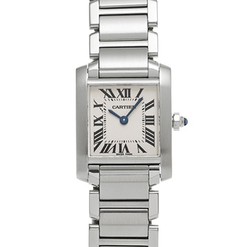 カルティエ タンクフランセーズ SM W51008Q3 シルバー レディース 時計 【中古】【wristwatch】