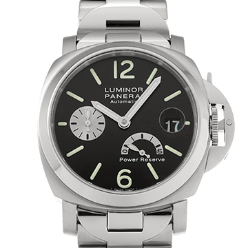 パネライ ルミノール パワーリザーブ PAM00126 ブラック メンズ 時計 【中古】【wristwatch】