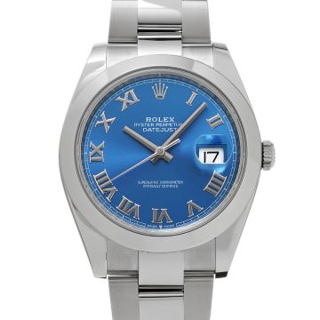 ロレックス デイトジャスト 41 126300 ブルー メンズ 時計 【新品】【wristwatch】