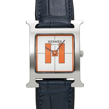 エルメス Hウォッチ HH1.510 ホワイト/オレンジ ユニセックス 時計 【中古】【wristwatch】
