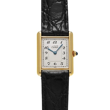 カルティエ マストタンク LM ヴェルメイユ 590005 アイボリー ユニセックス 時計 【中古】【wristwatch】