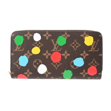 ルイ ヴィトン モノグラム ペインティッド ドット LV×YK ジッピーウォレット ブラウン M81864 モノグラムキャンバス ユニセックス 財布 【未使用】【purse】