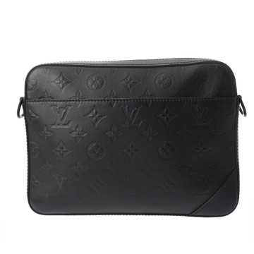 ルイ ヴィトン モノグラムシャドウ デュオ メッセンジャー ノワール M69827 レザー メンズ バッグ 【中古】【bag】