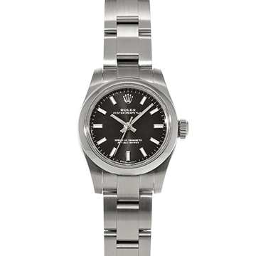 ロレックス オイスターパーペチュアル 26 176200 ブラック レディース 時計 【中古】【wristwatch】