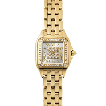 カルティエ パンテール ドゥ カルティエ SM WJPN0042 シルバー/ダイヤモンド レディース 時計 【中古】【wristwatch】
