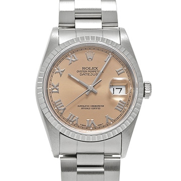 ロレックス デイトジャスト 16220 ピンク メンズ 時計 【中古】【wristwatch】