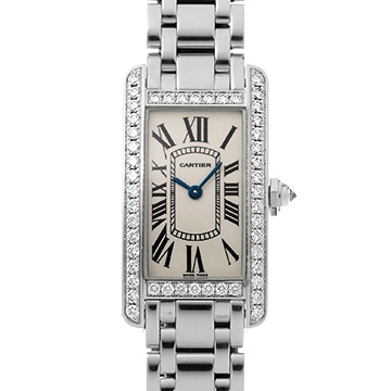 カルティエ タンクアメリカン　SM WB7073L1 シルバー レディース 時計 【中古】【wristwatch】