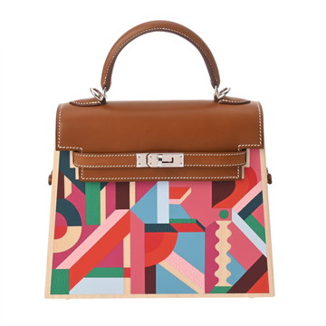 エルメス ケリー ウッド 22 限定品 ベージュ ヴォーバレニア レディース バッグ 【中古】【bag】
