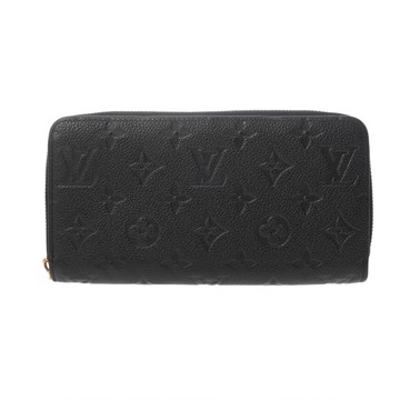 ルイ ヴィトン モノグラムアンプラント ジッピーウォレット ノワール M61864 レザー ユニセックス 財布 【中古】【purse】