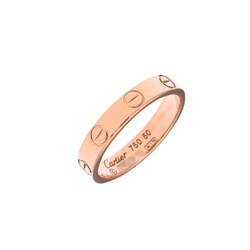 カルティエ ミニラブリング #50 ゴールド K18ピンクゴールド PG レディース ジュエリー 【中古】【jewelry】