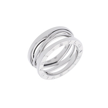 ブルガリ B.ZERO1 レジェンド リング #56 シルバー K18ホワイトゴールド WG レディース ジュエリー 【中古】【jewelry】
