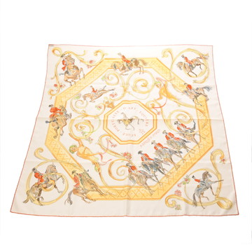 エルメス カレ 90 ECOLE PORTUGAISE D'ART EQUESTRE マルチカラー シルク100％ レディース 【中古】【other】
