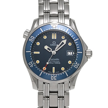 オメガ シーマスター プロフェッショナル 300 ミッドサイズ 2561.80 ブルー ユニセックス 時計 【中古】【wristwatch】