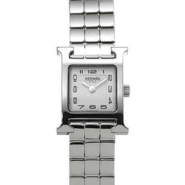 エルメス Hウォッチ ミニ HH1.110 ホワイト レディース 時計 【中古】【wristwatch】