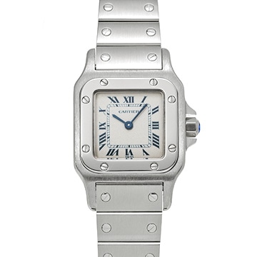 カルティエ サントス ガルベ SM W20017D6 シルバー レディース 時計 【中古】【wristwatch】