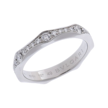 ブルガリ インフィニート フルエタニティ リング #49 シルバー Pt950プラチナ レディース ジュエリー 【中古】【jewelry】