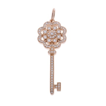 ティファニー ローズキー ペンダントトップ ゴールド K18ピンクゴールド PG レディース ジュエリー 【中古】【jewelry】