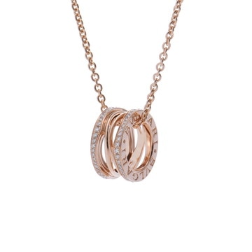 ブルガリ B-ZERO1 レジェンド ネックレス ゴールド 354195 K18ピンクゴールド PG レディース ジュエリー 【中古】【jewelry】