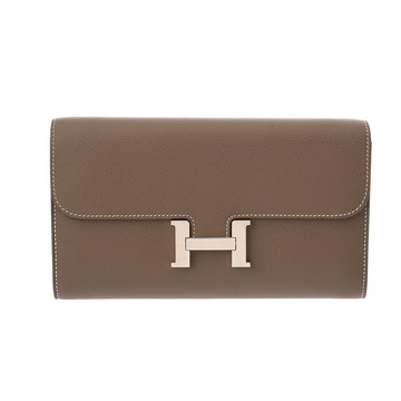 エルメス コンスタンス ロングトゥーゴー  エトゥープ エバーカラー レディース 財布 【中古】【purse】