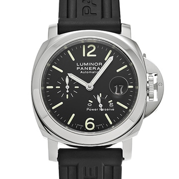 パネライ ルミノール パワーリザーブ PAM00090 ブラック メンズ 時計 【中古】【wristwatch】