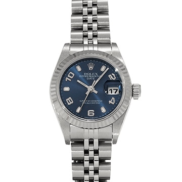 ロレックス デイトジャスト 79174 ブルー レディース 時計 【中古】【wristwatch】
