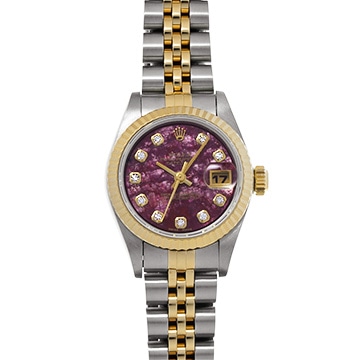 ロレックス デイトジャスト 69173G ルベライト/ダイヤモンド レディース 時計 【中古】【wristwatch】