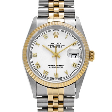 ロレックス デイトジャスト 16233 ホワイト メンズ 時計 【中古】【wristwatch】
