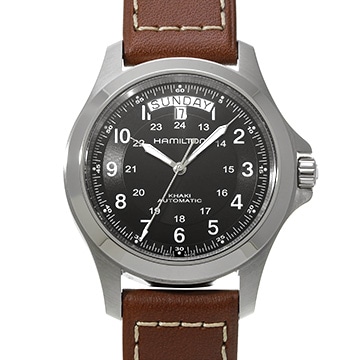 ハミルトン カーキ フィールド キング オート H64455533 ブラック メンズ 時計 【中古】【wristwatch】