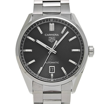 タグ ホイヤー カレラ キャリバー5 WBN2110.BA0639 ブラック メンズ 時計 【中古】【wristwatch】