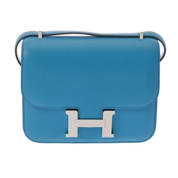 エルメス コンスタンス3 18 ミロワール ブルーフリーダ シェーブル レディース バッグ 【中古】【bag】