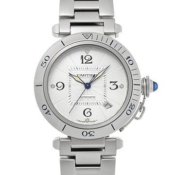 カルティエ パシャ 38mm W31031H3 シルバー メンズ 時計 【中古】【wristwatch】