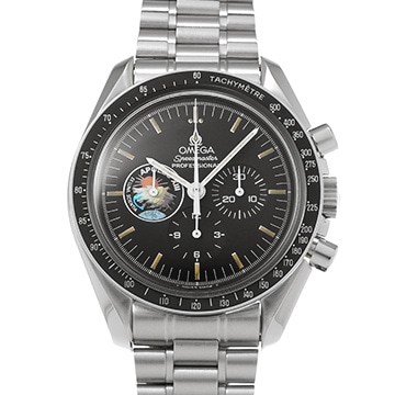 オメガ スピードマスター プロフェッショナル ムーンウォッチ アポロ13号 25th 3595.52 ブラック メンズ 時計 【中古】【wristwatch】