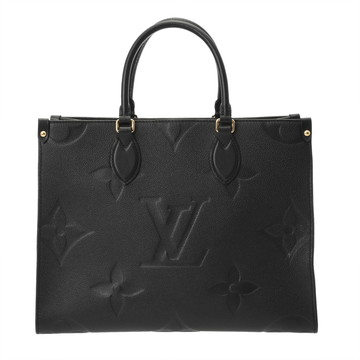 ルイ ヴィトン モノグラムアンプラント オンザゴー MM ノワール M45595 レザー ユニセックス バッグ 【中古】【bag】