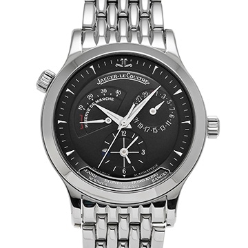 ジャガー ルクルト マスター  ジオグラフィーク Q1428170 ブラック メンズ 時計 【中古】【wristwatch】