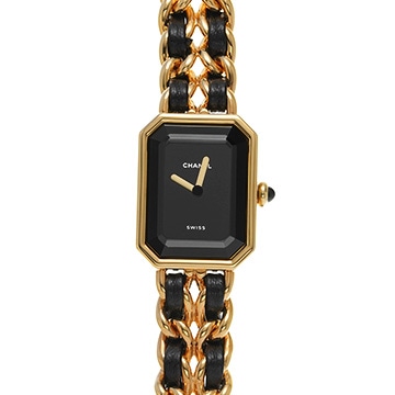 シャネル プルミエール S H0001 ブラック レディース 時計 【中古】【wristwatch】